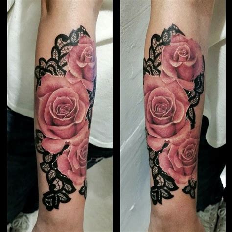 Lace Tattoo On Instagram Lace Tattoo Rose Tattoos Rose Tattoo Sleeve