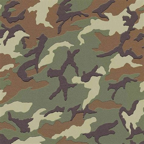 Sample As Creation Camouflage Wallpaper Military Camo Green Brown