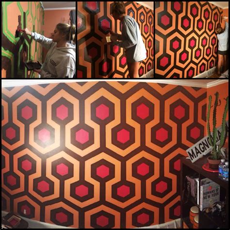 The Shining Inspired Wall Painting Wall Mural Geometric Wall Design