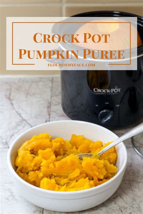 Homemade Crock Pot Pumpkin Puree Flour On My Face