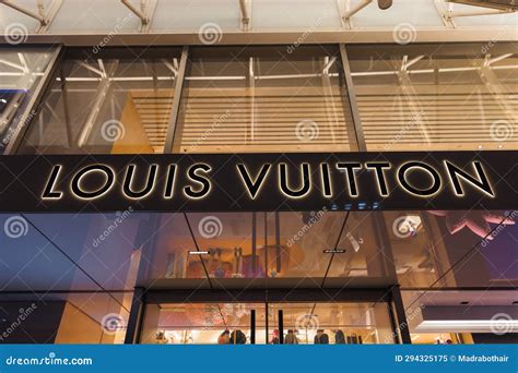 Store Of Louis Vuitton In Osaka Japan At Night Editorial Image