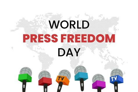 world press freedom day concept vector illustration world press day to raise awareness of the