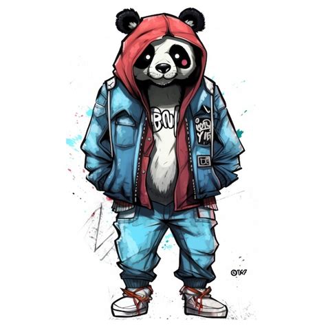Premium Photo Ai Generated Illustration Of An Adorable Panda Wearing