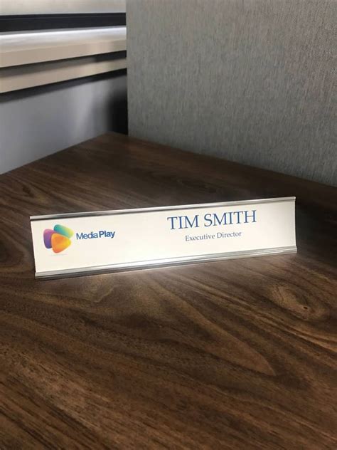 8x15 Printable Paper Name Plates For Offices