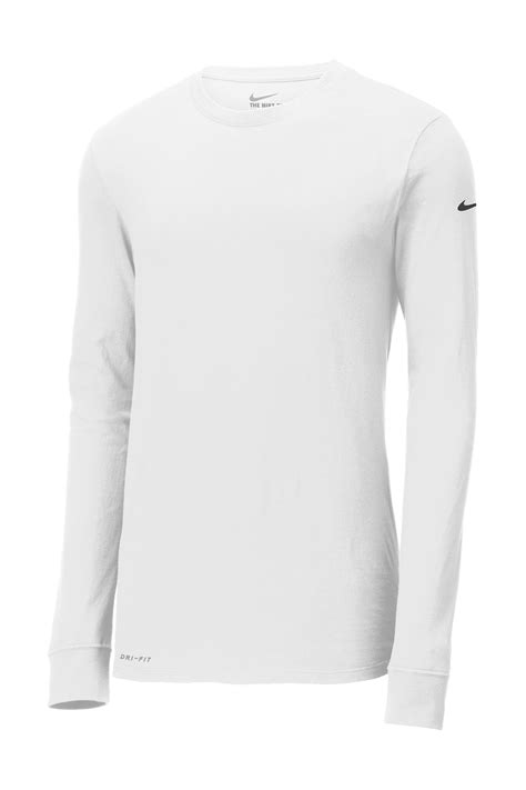Nike Dri Fit Cottonpoly Long Sleeve Tee Product Company Casuals