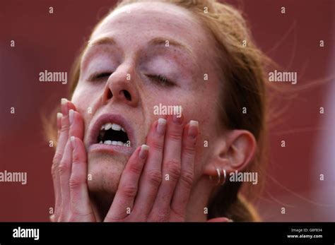 Great Britain S Laura Turner Is Shocked After Her Victory Stock Photo Alamy