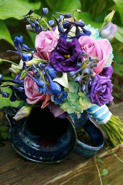 Blue And Purple Wedding Studio In Bloom