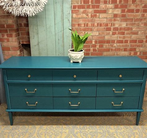 Dark Teal Painted Furniture By A Great Webcast Frame Store