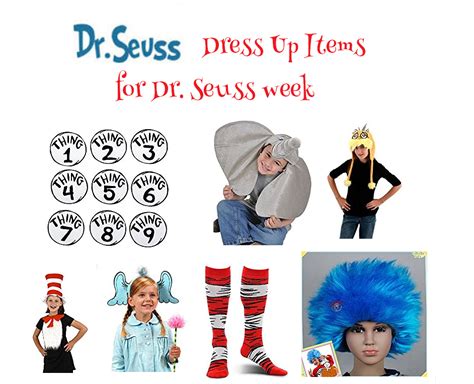 Dress Up Items For Dr Seuss Week March 2 2017