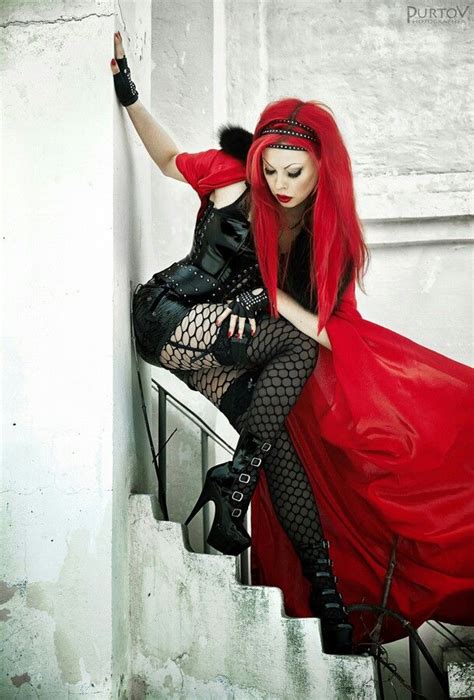 Black And Red Goth Gothic Beauty Pinterest Dress