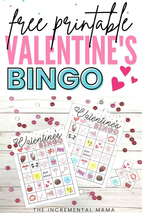 Free Valentines Bingo Printables 24 Cards The Incremental Mama