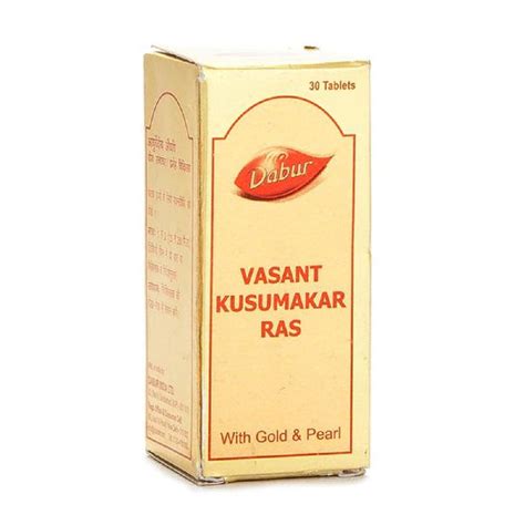 Dabur Vasant Kusumakar Ras With Gold And Pearl Pack Of 30tab Ayubazar