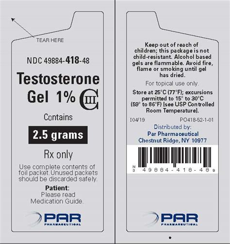 Dailymed Testosterone Testosterone Gel