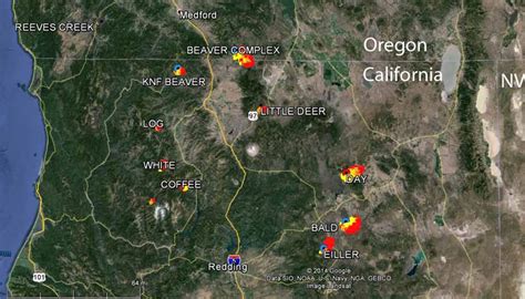 Lightning Caused Fires Spread During Hot California Weather Wildfire