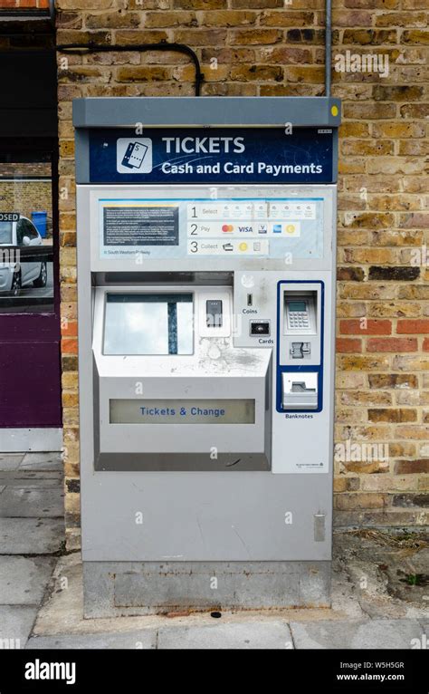 A Self Service Ticket Machine On The Platform At Datchet Railway