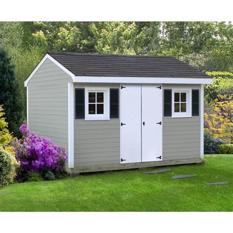 Sheds Usa Installed Classic 8 Ft X 12 Ft Vinyl Shed V0812c The Home