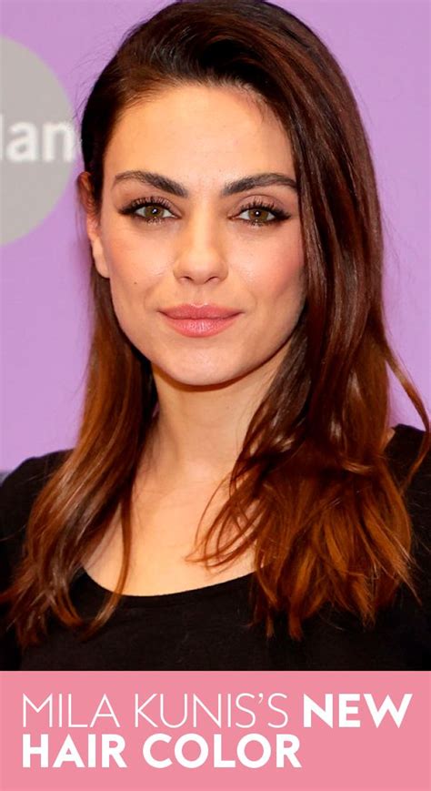 Mila Kuniss New Hair Color Along With A Fresh Just Below The