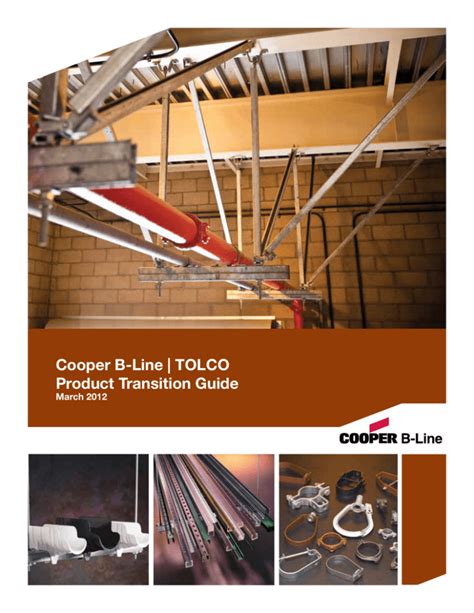 Cooper B Line TOLCO Product Transition Guide March 2012