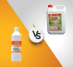 Diferencia entre lejía y amoniaco Cuál elegir para una limpieza efectiva