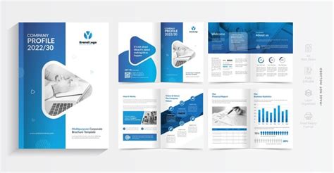 Premium Vector Modern Brochure Template Design With Red Gradient