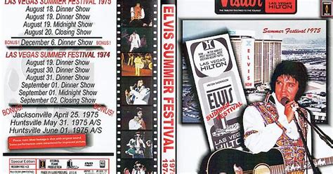 Elvis Presley Dvd Cover Summer Festival 1974 1975 Imgur