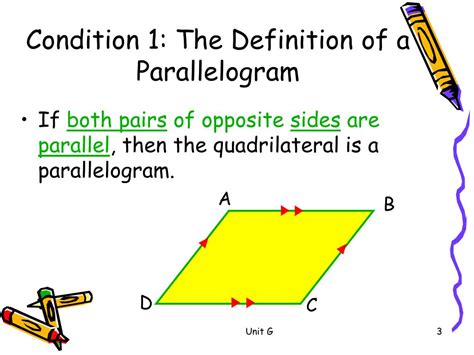Ppt Conditions For Parallelograms Powerpoint Presentation Free