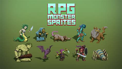 Rpg Monster Sprites Gamedev Market