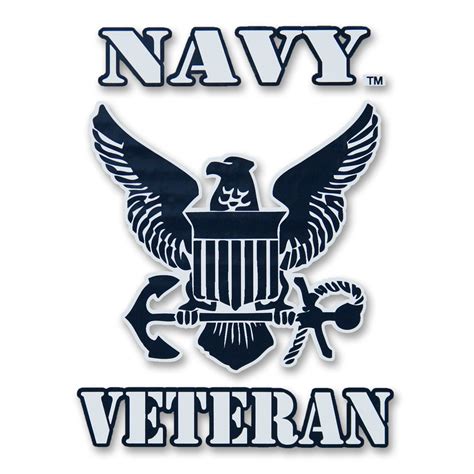 Us Navy Veteran Gear Navy Veteran Logo Decal Armed Forces Gear