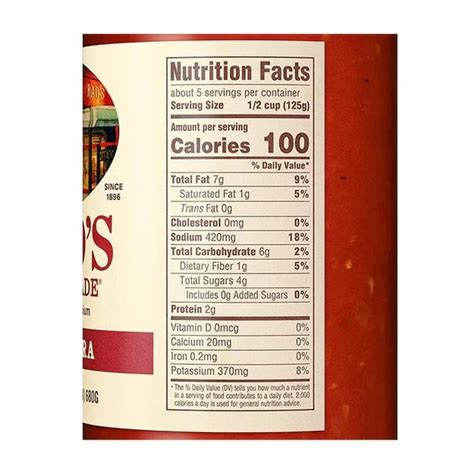 Raos Nutrition Label Save On Rao S Homemade Fusilli Pasta Order