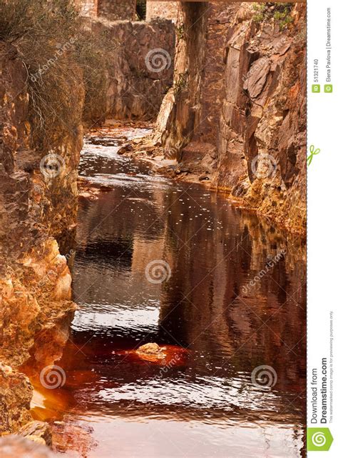 The Rio Tinto Red River Stock Photo Image Of Backgrounds 51321740