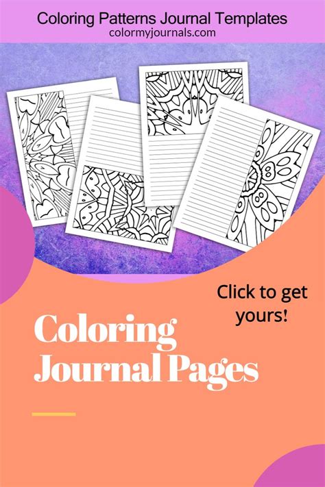 Coloring Journal Pages Coloring Journal Journal Template Journals