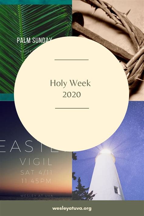 Holy Week 2020 The Wesley Foundation At The University Of Virginia