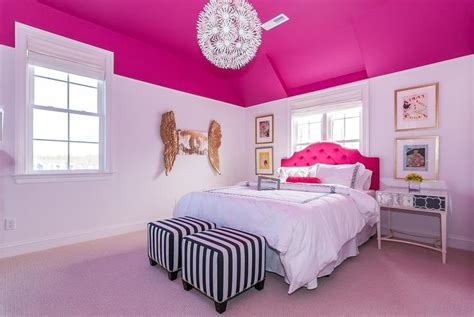 Pink And Gold Girl Bedroom Contemporary Bedroom