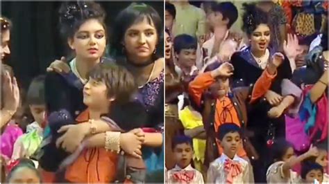 Aishwarya Rais Daughter Aaradhya Hugs Dances With Shah Rukh Khans
