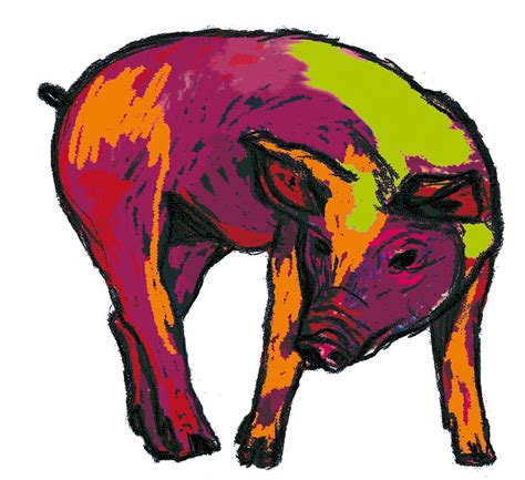 Pig Illustration Pig Illustration Pig Art Cute Pigs