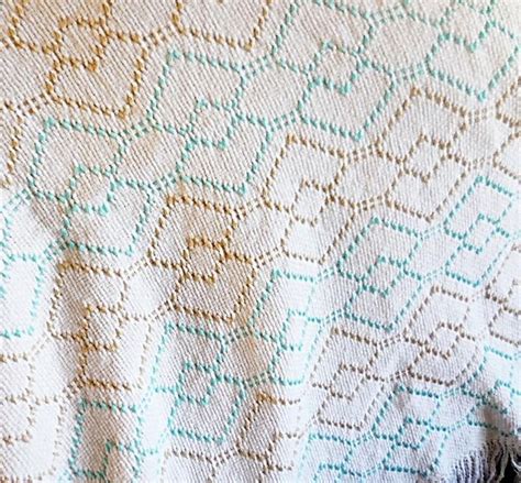 Swedish Weaving Baby Blanket Hearts Design In Soft Shades Of Etsy