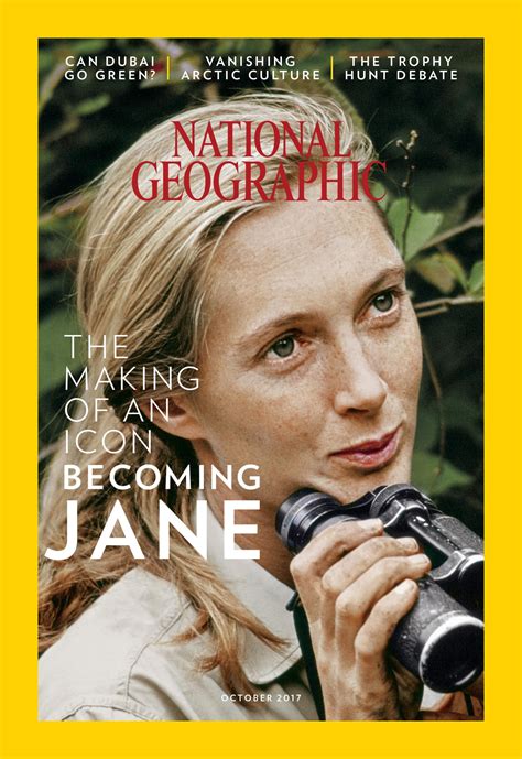 Jane Goodall National Geographic Cover Gombe Becoming Jane First