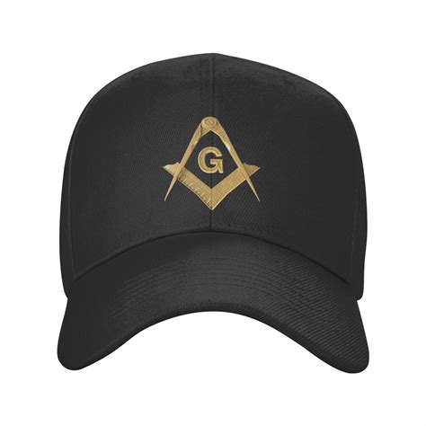 Gold Freemason Logo Baseball Cap Masonic Mason Dad Hat Snapback Hats