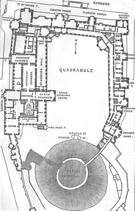 Home minecraft maps windsor castle minecraft map. BERKS. Ground-Plan of Windsor Castle 1874 old antique ...