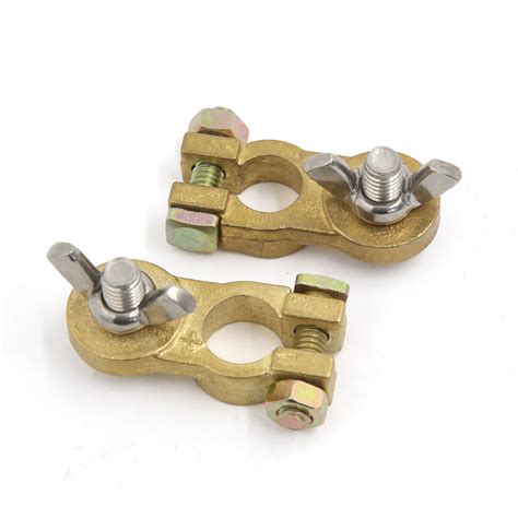 Advance auto parts and autozone, for example, will install the battery for free if you. Battery Terminal Clamp Clip Connector 2Pcs Universal Brass ...