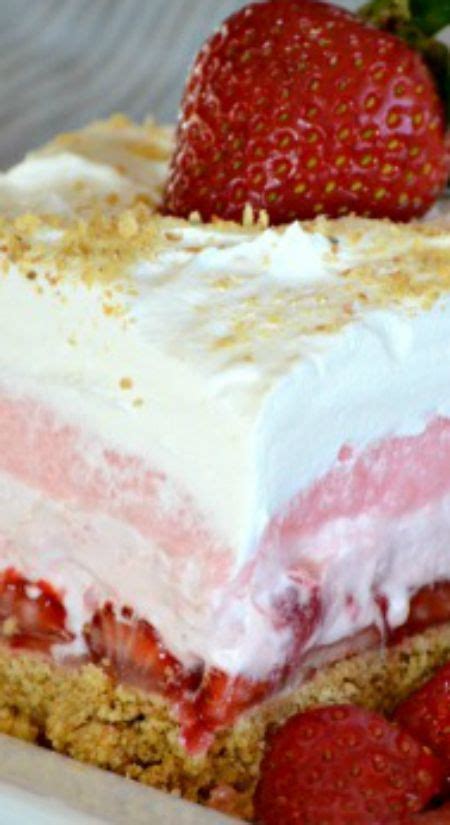 Bake for about 15 minutes at 315°f. Strawberry Cheesecake Dream Bars ~ A graham cracker crust ...