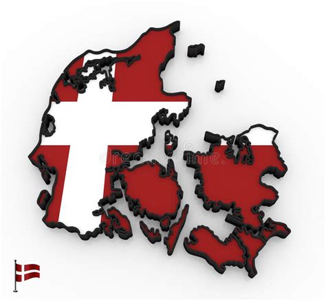 Denmark 3d Relief Map Stock Illustrations 83 Denmark 3d Relief Map