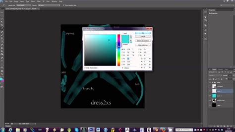Painting A Trousers Uv Map In Photoshop For Second Life Youtube