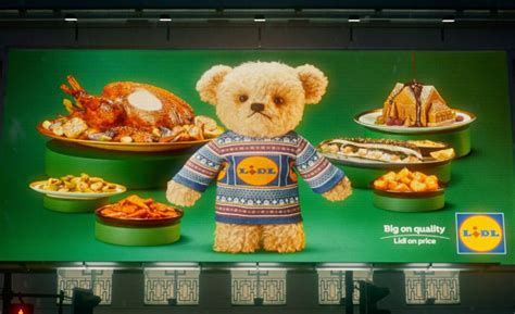 lidl unveils adorable christmas campaign featuring lidl bear axies digital