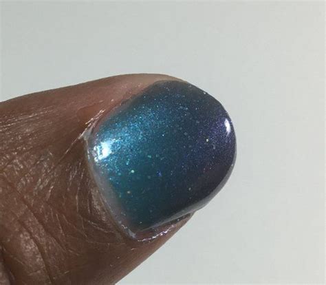 Blue Nail Polish Thermal Color Changing To Teal Nail Color Etsy