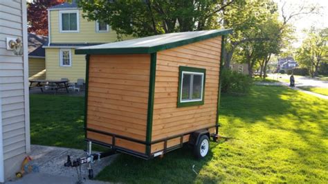 This Man Built A Cheap Diy Micro Camper With Fold Out Picnic Table