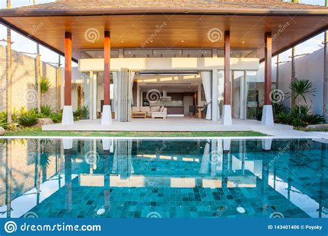 Interior And Exterior Design Of Pool Villa With Swimming Pool Of The