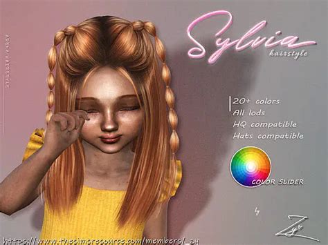 Sylvia Hairstyle Double Bubble Braids For Toddlers The Sims