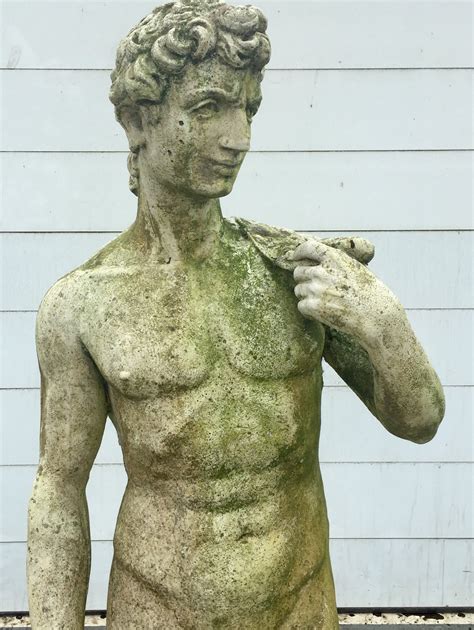 Mid 20th Century Reconstituted Stone Statue Of David Gd 137 Myn Sold