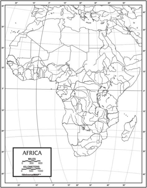 Map with editable african countries and colored location pins. Africa Outline Map 50 Pack - KAPPA MAP GROUP